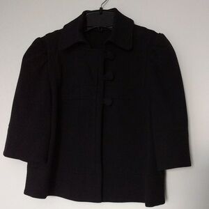Women's Black Cropped Jacket